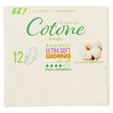 ASSORBENTI ULTRA SOFT GIORNO in Cotone Biologico U! Confronta e Risparmia